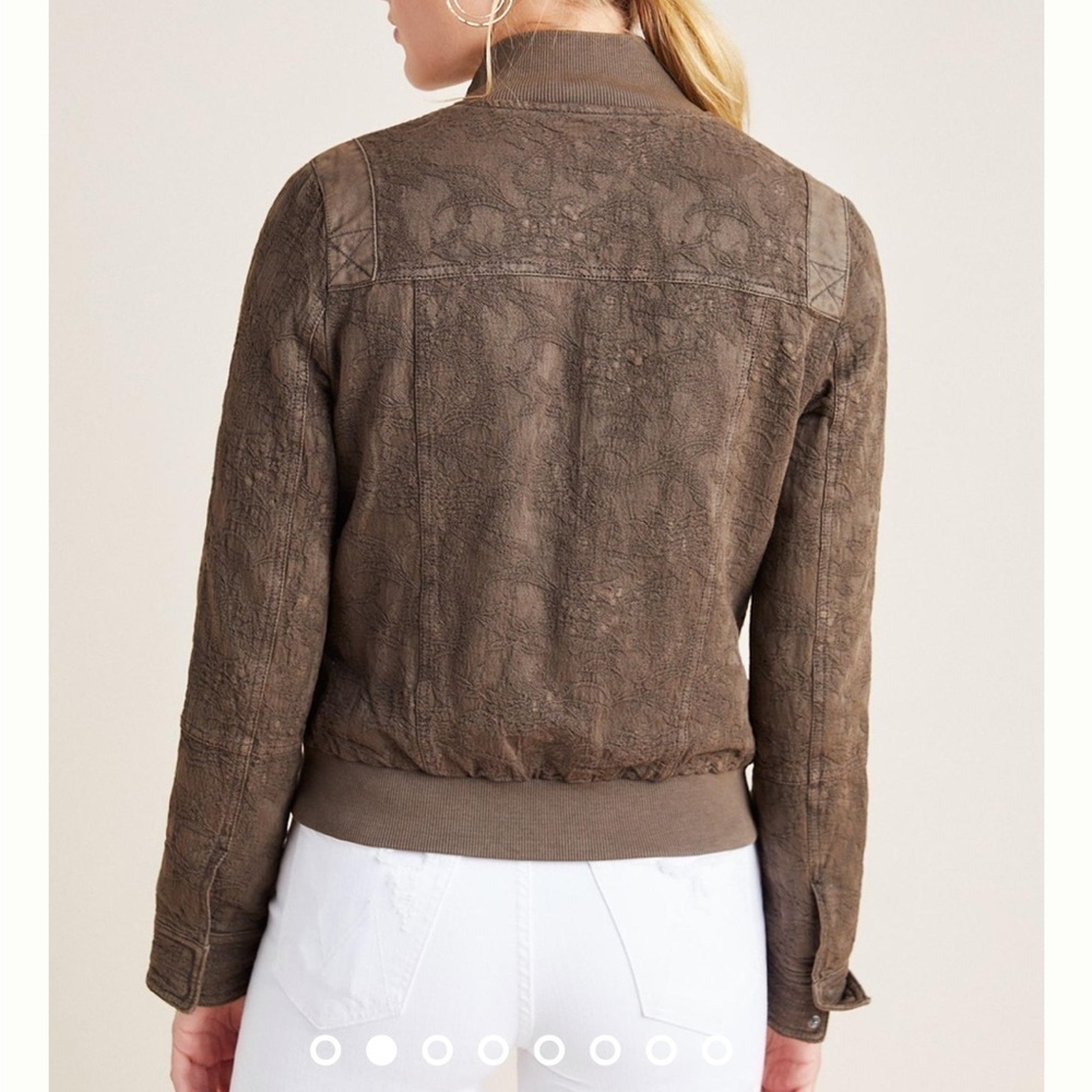 Anthropologie Marrakech Colby Jacquard Bomber Jacket size S - Picture 4 of 11
